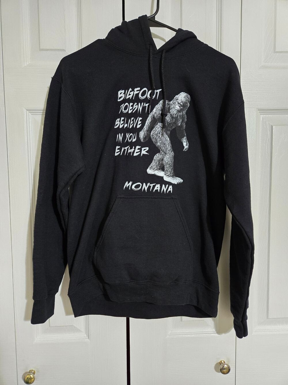 Unknown brand small unisex black Bigfoot hoodie
